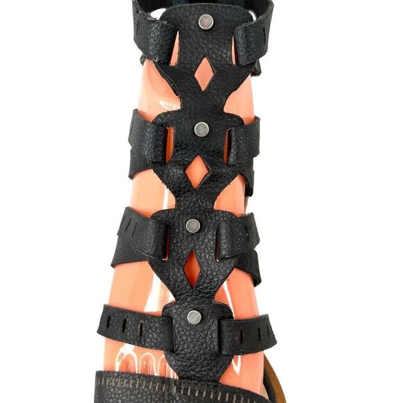 DOLCE VITA the Lain Block Heel Leather Sandal in Black Women's Size 7 - Picture 8 of 12